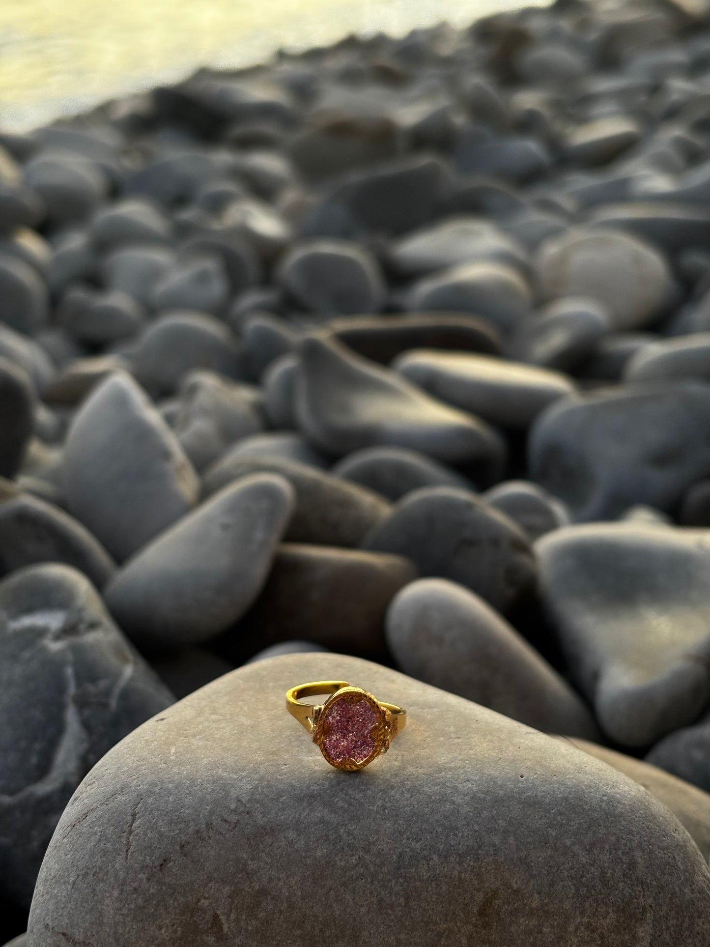 Bague en résine.