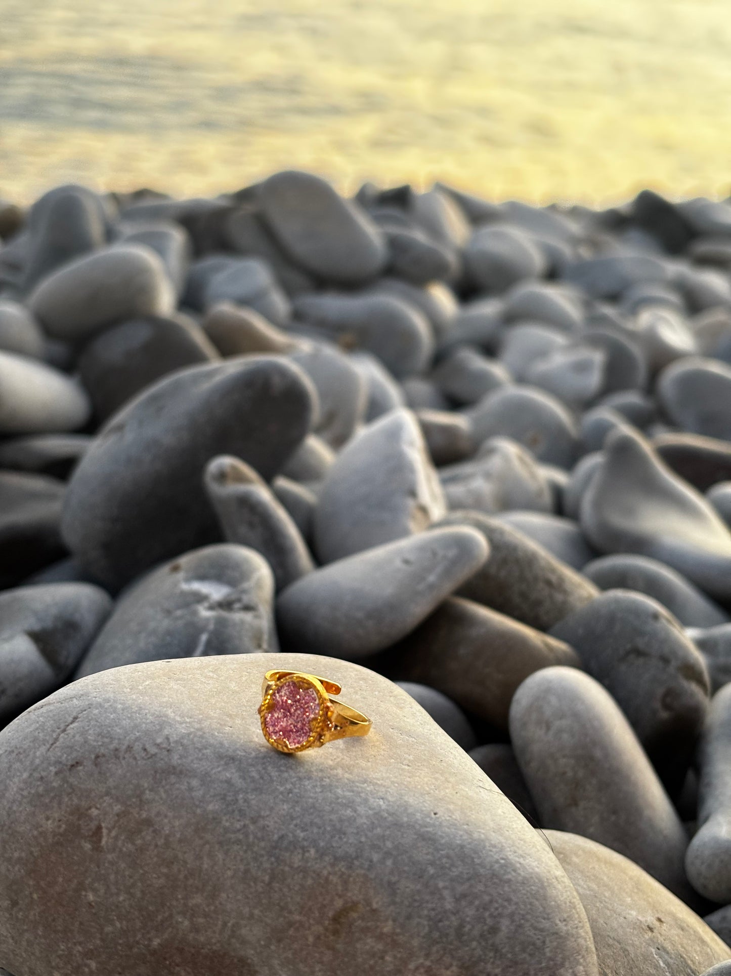 Bague en résine.