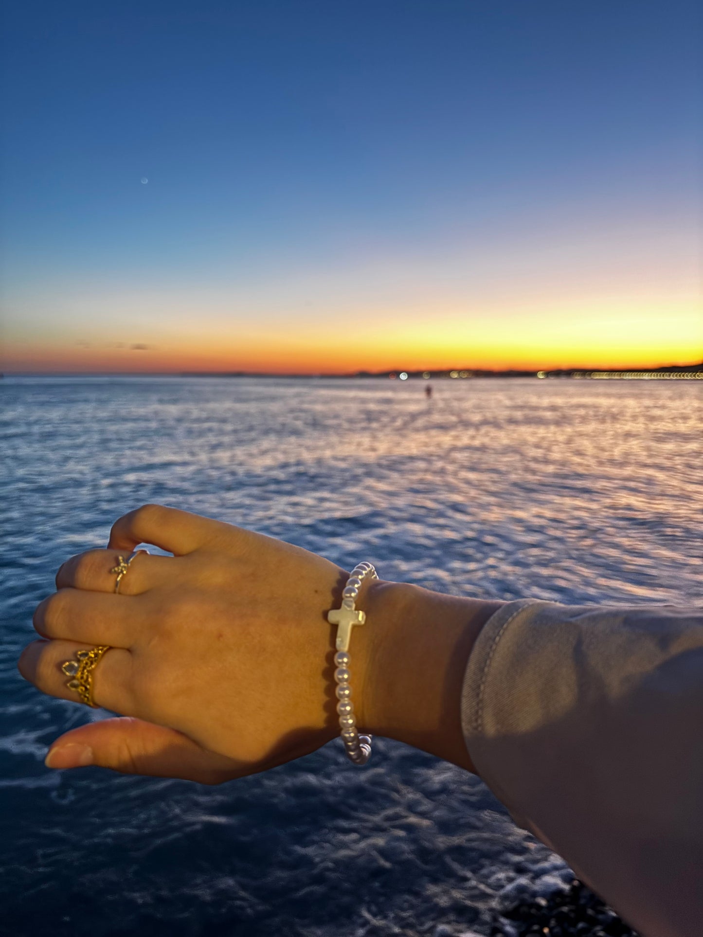 Bracelet à perles chrétien.